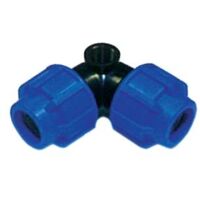 Gomito A 90° Per Irrigazione Pop Up 3/4 X32x32 - Raccordo Per Impianti Di Irrigazione, Marca Irritec, Piccolo