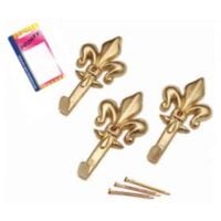 Ganci per quadri a goccia cromo in blister - mm.27, in bl.3 pz.