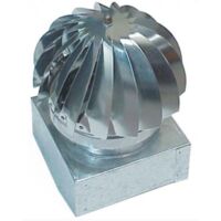Ventolino girevole base quadra zincato cm 32x32 Zincogroup