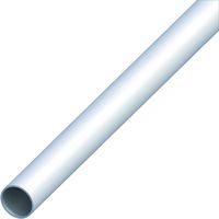 Alfer profilo tubo tondo alluminio argento satinato ø mm. 12x1 mt. 2 (5  pezzi) - Alfer