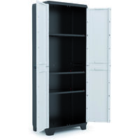 Keter armadio tuttopiani linear cm. 68x39x173 h col. grigio/nero - Keter