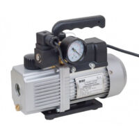POMPA VUOTO BISTADIO CON ELETTROVALVOLA E VACUOMETRO LT56 - PORTATA LT/M 56 - DIM:305X123X230 MM - MGF