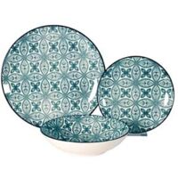 Set 6 Piattini In Cartone Verde Acqua 18 Cm, Per Feste, Compleanni E Picnic, Monouso Eleganti - 4