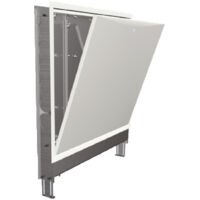 CASSETTA PER COLLETTORI IN LAMIERA ZINCATA PER IMPIANTI A PAVIMENTO E CLASSICI CON RIALZO E PIEDINO - DIM: (LXPXH): 120X11X72 CM - GFR