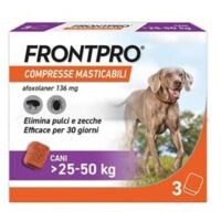 FRONTPRO COMPRESSE MASTICABILI PER CANI KG.2550 confezione 3 compresse FRONTPRO