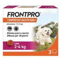 FRONTPRO COMPRESSE MASTICABILI PER CANI KG.24 confezione 3 compresse FRONTPRO