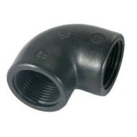 GOMITO A 90° IN PP NERO 1 BUCCH