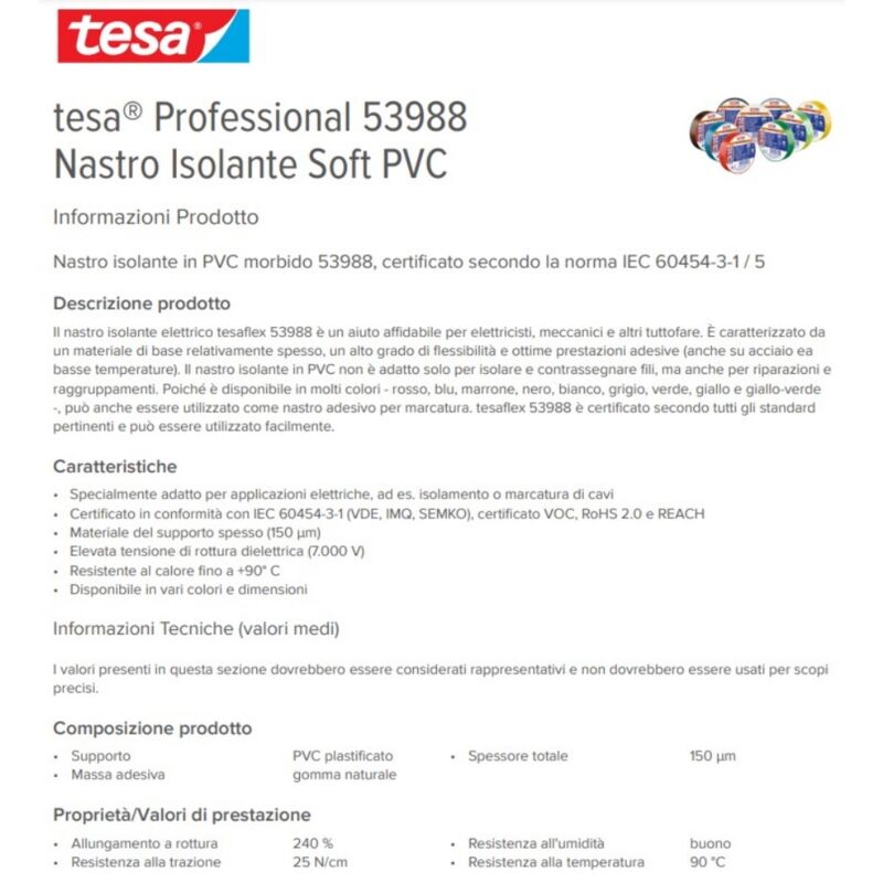 Nastro isolante 19x25mt Scapa