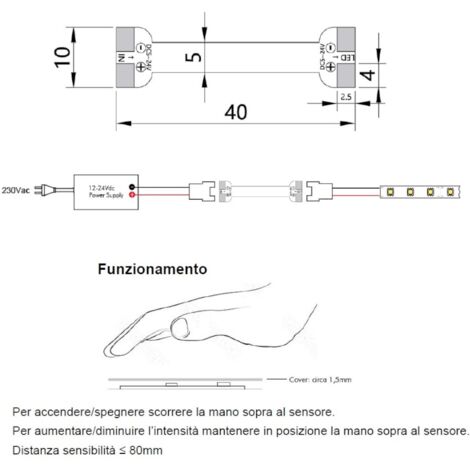 Interruttore dimmer collegato