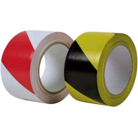 NASTRO SEGNALETICO ADESIVO GIALLO/NERO MM 50 X 66 MT (1/6)