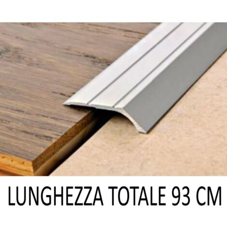 PASSATOIA ADESIVA CM.93 A GRADINO "L" ALLUMINIO ANODIZZATO