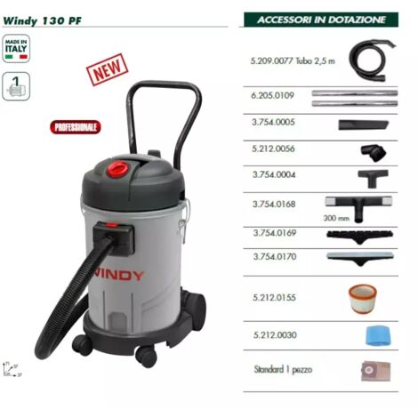 ASPIRAPOLVERE-ASPIRALIQUIDI LAVOR WINDY 130PF PROFESSIONALE - PROMO -
