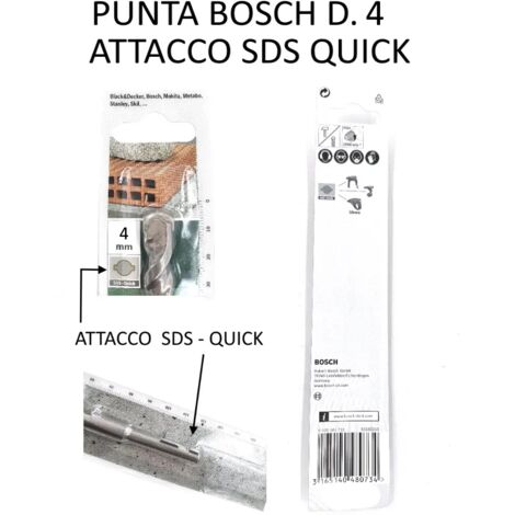 PUNTA BOSCH D.4 CON ATTACCO SDS QUICK -OFFERTA