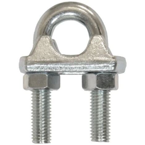 MORSETTO A CAVALLOTTO PER FUNE ZINCATO  D.8 mm (1/2)