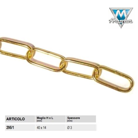 CATENA PER LAMPADARI GENOVESE OTTONATA (PZ 50 CM)