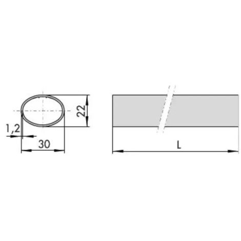 BARRA CISA 07007  L= MM.1200 ACCIAIO INOX