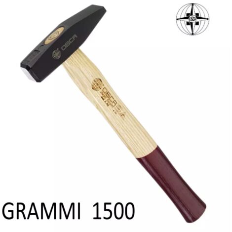 Martello Serrurier- Manico In Legno - 1500G Osca