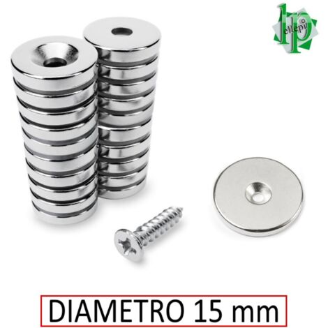 CALAMITA DIAM.15 CON FORO SVASATO ATTRAZZIONE FRONTALE (COPPIA)