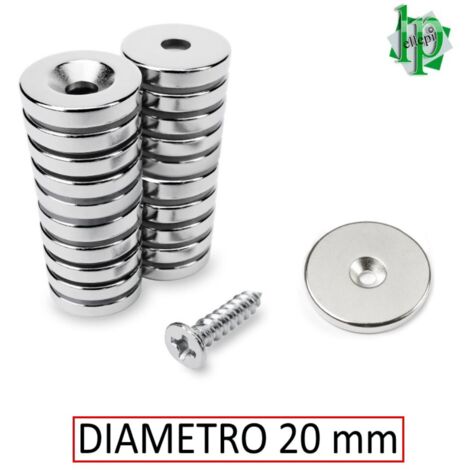 CALAMITA DIAM.20 CON FORO SVASATO ATTRAZZIONE FRONTALE (COPPIA)