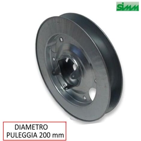 PULEGGIA DIAMETRO 200 MM PER RULLO LEGNO