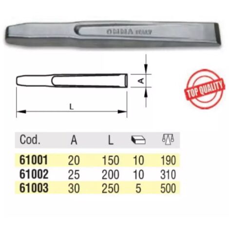 SCALPELLI OMMA PER MECCANICA 150 MM