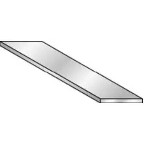 PROFILO PIATTO IN ALLUMINIO ANODIZZATO IN BARRE DA 2 METRI  LARGHEZZA 20 mm - SPESSORE 2 mm