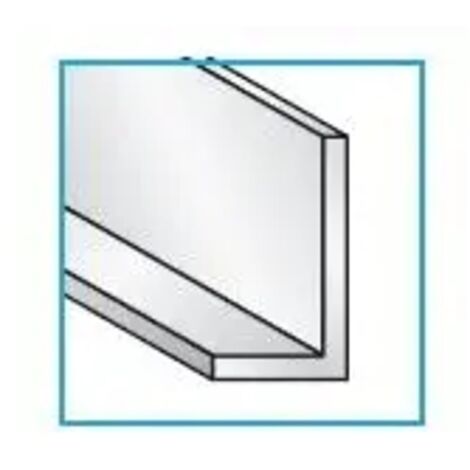PROFILO AD "L" IN ALLUMINIO ANODIZZATO IN BARRE DA 2 METRI  15 mm x 10 mm - SPESSORE 1.5 mm