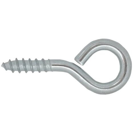 OCCHIOLO VITE ZINCATO CON FILETTO DA LEGNO  DIAMETRO 4.5 mm - LUNGHEZZA 35 mm - DIAMETRO INTERNO OCCHIOLO 12 mm (1/2)