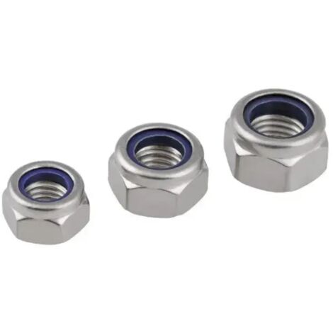 DADO AUTOBLOCCANTE IN ACCIAIO INOX A2 DIN985 DIAMETRO 6 MM