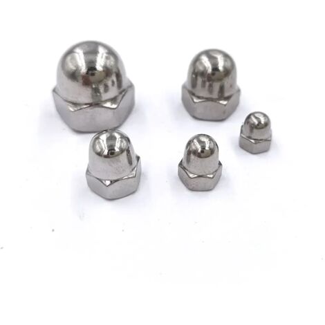 DADO CIECO INOX A2 DIN 1587 (in confezione dapz.20) DIAMETRO 4 MM