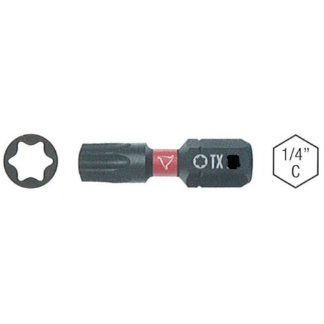 BLISTER di 2 INSERTI IMPACT E-PRO "TORX" OFFERTA TX25x25 (1/4)