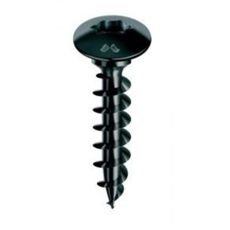 MUSTAD Panelvit FC Vite a testa cilindrica - Torx - Ø6x20mm - Zincata nera - Confezione da 200 - PV029A600200KNC
