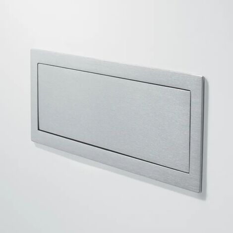 MANIGLIA 9107 A INCASSO MM.154X56 ARGENTO 7