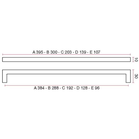 MANIGLIA MITAL 3130 CROMO LUCIDO  INTERASSE MM.128