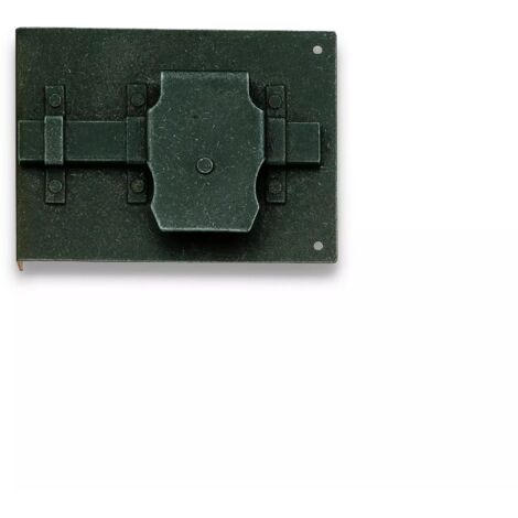 SERRATURA  METAL STYLE 39012 APPLICATA ANTICHIZZATA RUGGINE  MM.50 DESTRA