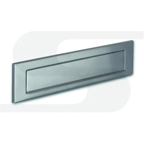 PLACCA IMBUCALETTERE SILMEC S661  OTTONE CROMO SATINATO MM.330X85  COD.10-661.61