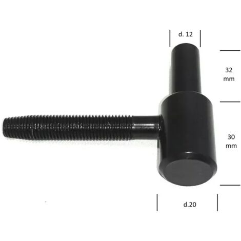 CERNIERA AGB A CARDINE ART.184 MM.12X30 NERO