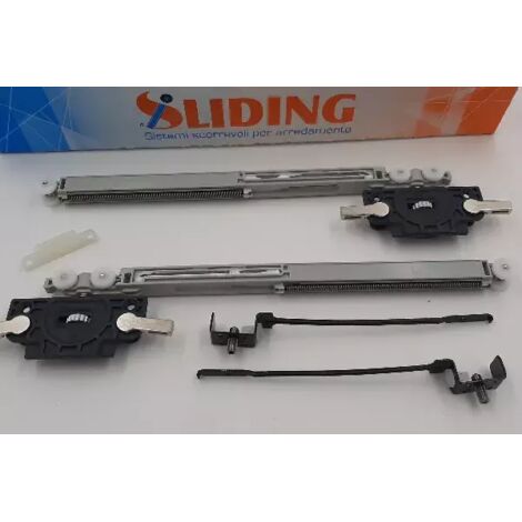 KIT SCORREVOLE SLIDING mod.COLIBRI' CLIP RAPIDA + 2 DECELERATORI