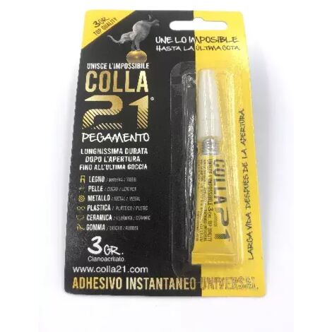 COLLA 21 CIANOACRILITO BLISTER 3 GR. OFFERTA (1/2)