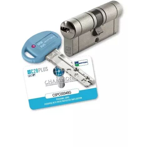 CILINDRO MOTTURA C28 PLUS C/CODOLO REG. PER POMOLO  A 112 - B 81 - C 31 mm.