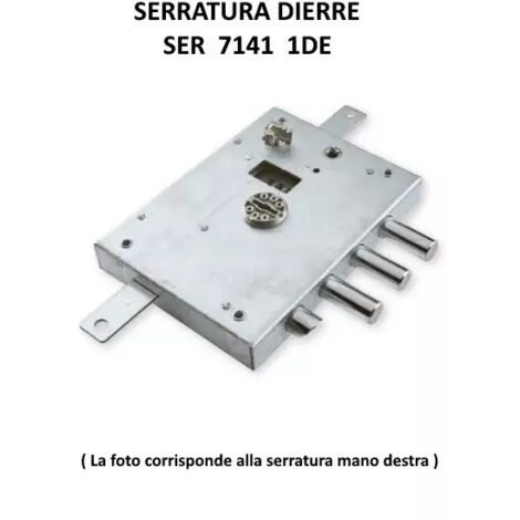 SERRATURA DIERRE 7141 ENTRATA 70 mm DESTRA 3 CATENACCI + 1/2 GIRO (1/2)