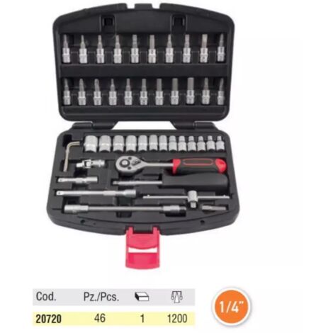 SERIE BUSSOLE OMMA ATTACCO 1/4" (46 PZ) -OFFERTA- (1/2)