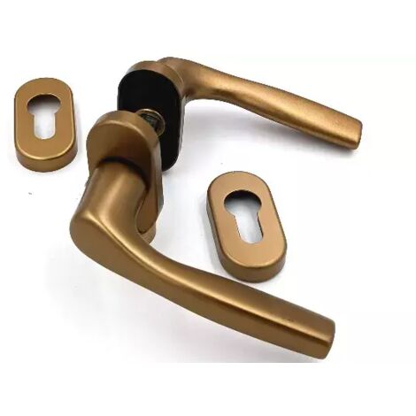 MANIGLIA GPB GABRY ROS/BOC OVALE YALE ALLUMINIO BRONZO
