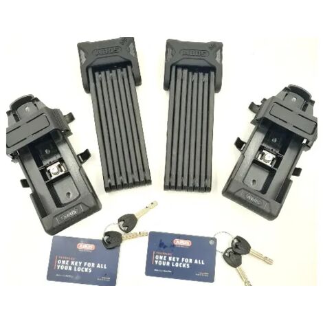 COPPIA DI 2 ANTIFURTO ABUS SERIE BORDO BIG6000 NERO PROMO