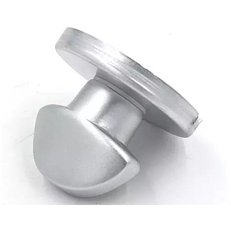 POMOLO GPB MEZZALUNA Q8X80 ROSETTA d.50 ALLUMINIO ARGENTO