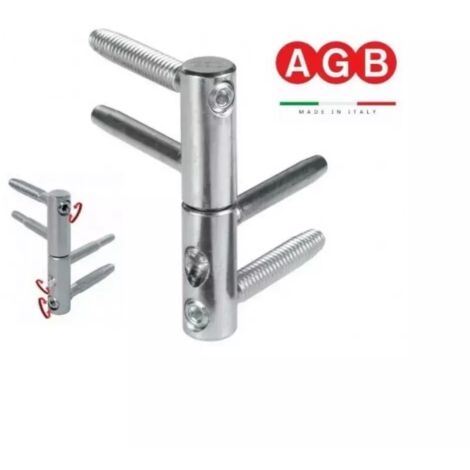 CERNIERA ANUBA REGISTRABILE 3D D.14 ZINCO SILVER