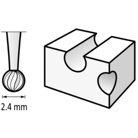 Fresa incisione Dremel 107 / 2,4 mm