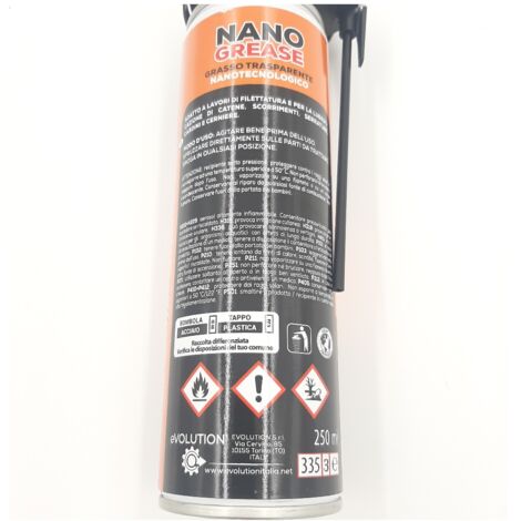 GRASSO SPRAY NANOTECNOLOGICO NANO-GREASE TRASPARENTE