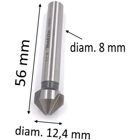 FRESA A SVASARE KRINO Ø16,5 mm 3 TAGLIENTI 90° HSS PER METALLO