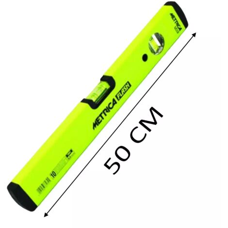 LIVELLA METRICA FLASH GIALLA 2 FIALE CM.50 -PROMO-